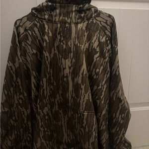 AFTCO Blue and Yellow Tag Hoodie